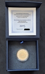 2 Euro Proof Flagge Griechenland 2015