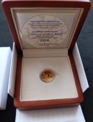 100 Euro Gold Griechenland 2014 - Gott Zeus - 3,89 gramm 999er Gold PP