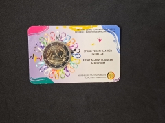 2 Euro Belgien 2024 Coincard - Krebs - ROYAL MINT FLÄMISCH