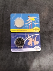 2 x 2 Euro Coincards Finnland 2025 - Leichtatletik - Beide Sprachen
