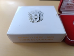 2 Euro Monaco 2025 - Comte de Carlades PP - Proof! OVP mit Zertifikat