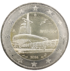 2 Euro Deutschland 2026 - Bundesland Bremen, Klimahaus Bremerhaven (Bundesländer II)