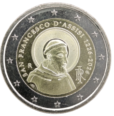 2 Euro Italien 2026 - 800. Todestag des Heiligen Franz von Assisi