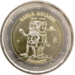2 Euro Italien 2026 - 200. Geburtstag von Carlo Collodi