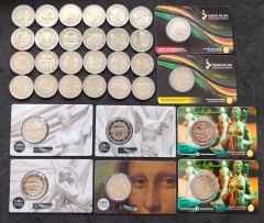 Angebot 05  - Alle 32 x 2 Euro Gedenkmünzen 2025 aus Europa - Siehe Beschreibung
