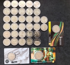 Angebot 06  - Alle 35 x 2 Euro Gedenkmünzen 2025 aus Europa - Siehe Beschreibung