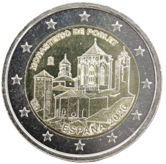 2 Euro Spanien 2026 - Königliches Kloster Santa Maria de Poblet - UNESCO-Welterbestätten