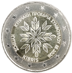 2 Euro Zypern 2026 - Präsidentschaft des Rates der Europäischen Union