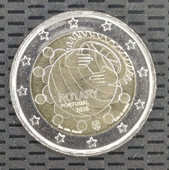 2 Euro Lose Münze Portugal 2026 - Rotary