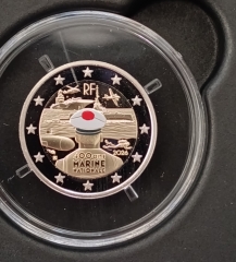 2 Euro Proof Frankreich 2026 ( Marine ) - Mit Farbe