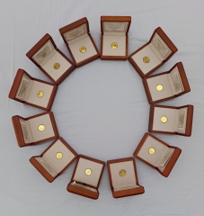 12x 100 Euro Gold Griechenland 2014-2025 KOMPLETT * Olympische Götter PP COA Set