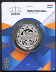 25 Euro Luxemburg 2026 Thronbesteigung Großherzog Guillaume- 1 Unze Silber Proof