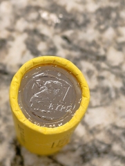 1 Euro Rolle Griechenland 2025 Eule Münzrolle 25 Münzen 25 Euro UNC Bankfrisch