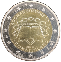 2 Euro Finnland 2007 - 50. Jahrestag der Römischen Verträge