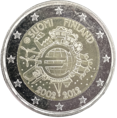 2 Euro Finnland 2012 - 10 Jahre Euro-Münzen und Euro-Banknoten