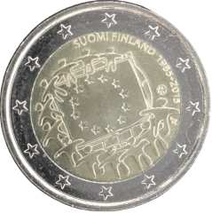 2 Euro Finnland 2015 - 30. Jahrestag der EU-Flagge