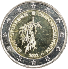 2 Euro Finnland 2022 - Klimaforschung in Finnland