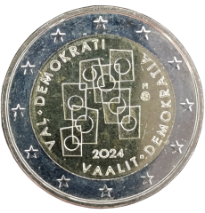 2 Euro Finnland 2024 - Wahlen und Demokratie
