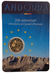 2 Euro Andorra 2014 - 20 Jahre im Europarat