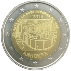 2 Euro Andorra 2016 - 150. Jahrestag der Reform von 1866
