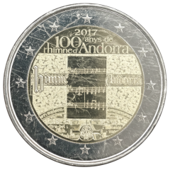 2 Euro Andorra 2017 - 100. Jahrestag der Nationalhymne Andorras
