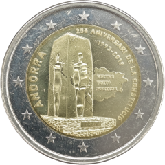 2 Euro Andorra 2018 - 25. Jahrestag der Verfassung Andorras