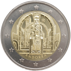 2 Euro Andorra 2021 - 100. Jahrestag der Krönung Unserer Lieben Frau von Meritxell