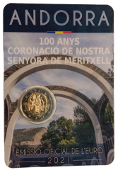 2 Euro Andorra 2021 - 100. Jahrestag der Krönung Unserer Lieben Frau von Meritxell