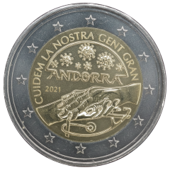 2 Euro Andorra 2021 - Fürsorge für unsere Senioren