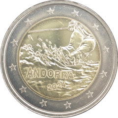 2 Euro Andorra 2024 - 100 Jahre Skisport in Andorra
