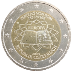 2 Euro Österreich 2007 - 50. Jahrestag der Römischen Verträge