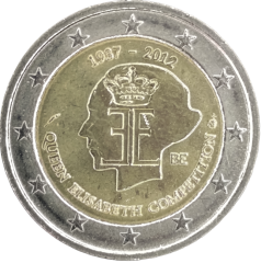 2 Euro Belgien 2012 - 75 Jahre Königin-Elisabeth-Musikwettbewerb
