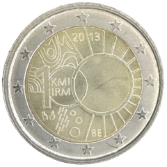 2 Euro Belgien 2013 - 100 Jahre Königliches Meteorologisches Institut