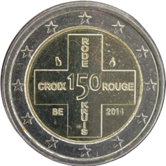 2 Euro Belgien 2014 - 150 Jahre Belgisches Rotes Kreuz
