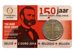 2 Euro Belgien 2014 - 150 Jahre Belgisches Rotes Kreuz
