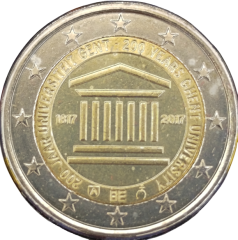 2 Euro Belgien 2017 - 200. Jahrestag der Universität Gent