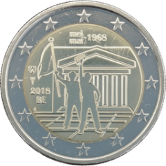 2 Euro Belgien 2018 - 50. Jahrestag der Ereignisse vom Mai 1968 in Belgien