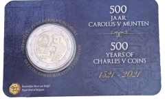 2 Euro Belgien 2021 - 500 Jahre Münzordnung aus der Regierungszeit Karls V.