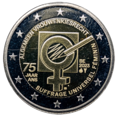 2 Euro Belgien 2023 - 75 Jahre Frauenwahlrecht in Belgien