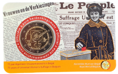 2 Euro Belgien 2023 - 75 Jahre Frauenwahlrecht in Belgien