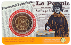 2 Euro Belgien 2023 - 75 Jahre Frauenwahlrecht in Belgien