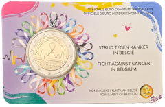2 Euro Belgien 2024 - Kampf gegen Krebs in Belgien