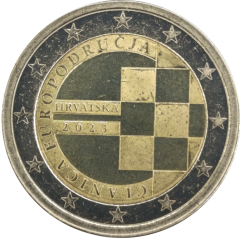 2 Euro Kroatien 2023 - Einführung des Euro als offizielle Währung Kroatiens am 1. Januar 2023