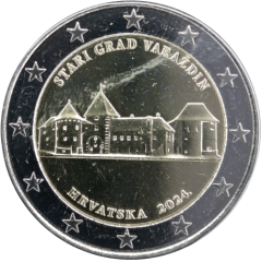 2 Euro Kroatien 2024 - Altstadt von Varazdin