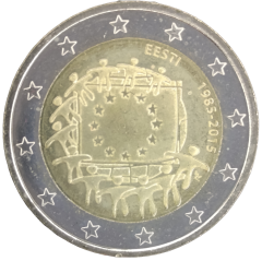 2 Euro Estland 2015 - 30. Jahrestag der EU-Flagge