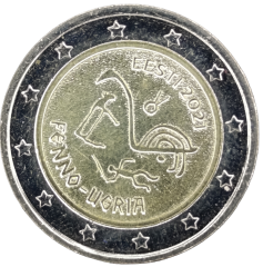 2 Euro Estland 2021 - Finno-ugrische Völker