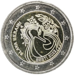 2 Euro Estland 2022 - Ukraine und Freiheit
