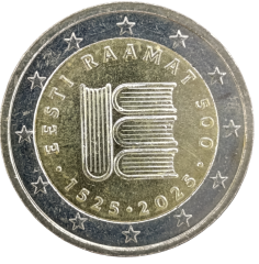 2 Euro Estland 2025 - 500 Jahre erste Veröffentlichung mit estnischen Wörtern und Beginn der estnischen Literatursprache