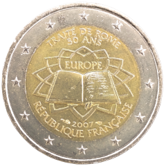 2 Euro Frankreich 2007 - 50. Jahrestag der Römischen Verträge