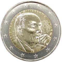 2 Euro Frankreich 2016 - 100. Geburtstag von Francois Mitterrand